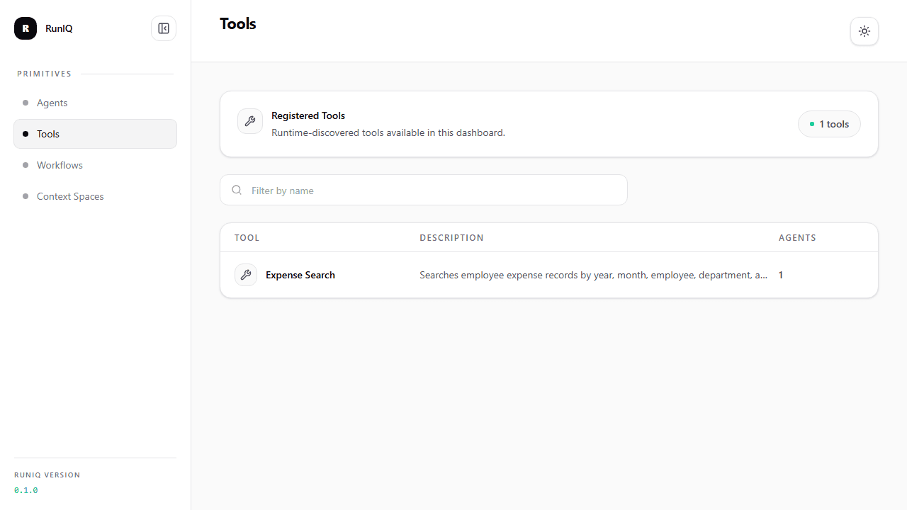 Expense Desk tools dashboard